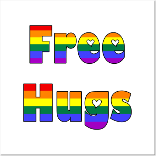 Rainbow Free Hugs Posters and Art